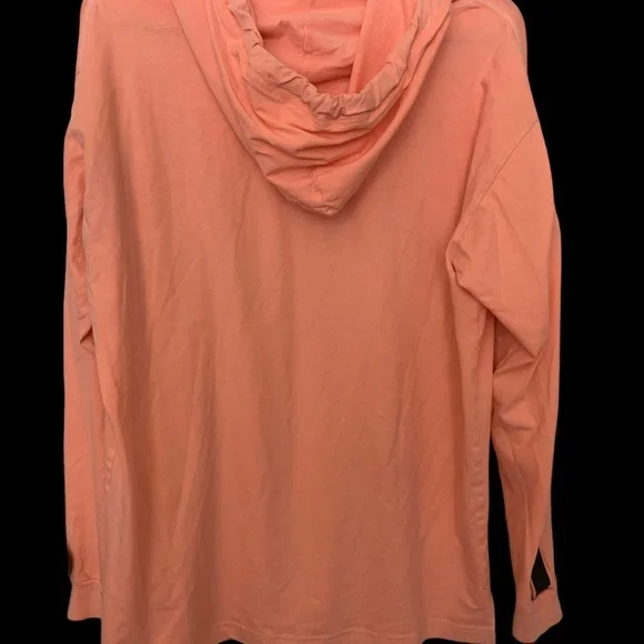 VS Pink Neon Orange Spring Summer Pull on Hoodie Women’s Clothing Top Shirt - Picture 8 of 8
